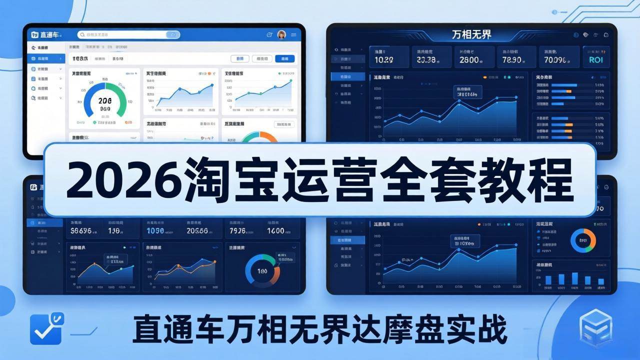 (19288期)2026淘宝运营全套教程(更新7月),直通车万相无界达摩盘实战,从基础到进阶提升流量转化-智云网