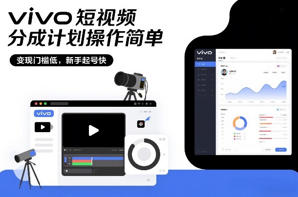 vivo短视频分成计划操作简单，变现门槛低，新手起号快-智云网