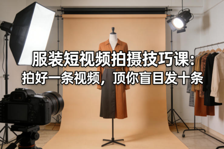 服装短视频拍摄技巧课：拍好一条视频，顶你盲目发十条-智云网