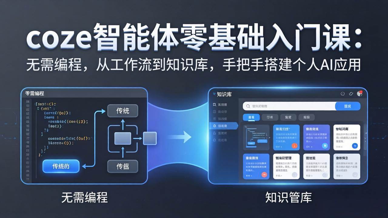 (17775期)coze智能体零基础入门课:无需编程,从工作流到知识库,手把手搭建个人AI应用-智云网