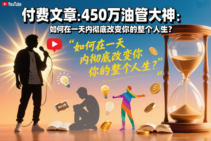 付费文章:450万油管大神:如何在一天内彻底改变你的整个人生?-智云网