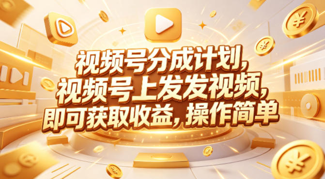 视频号分成计划,599元众筹的Red团队课程,视频号上发发视频,即可获取收益,操作简单-智云网