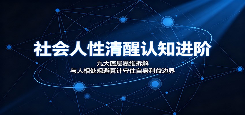 社会人性清醒认知进阶:九大底层思维拆解,与人相处规避算计守住自身利益边界-智云网