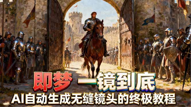 即梦AI一镜到底终极教程,智能补帧+运镜技巧,AI自动生成无缝丝滑长镜头高效出片-智云网