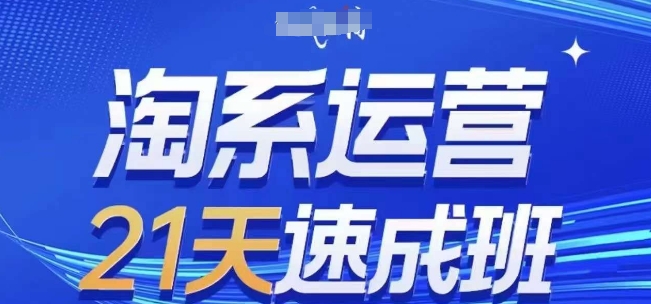 淘系运营21天速成班，0基础轻松搞定淘系运营，不做假把式，快速复制落地(更新26年5月)-智云网