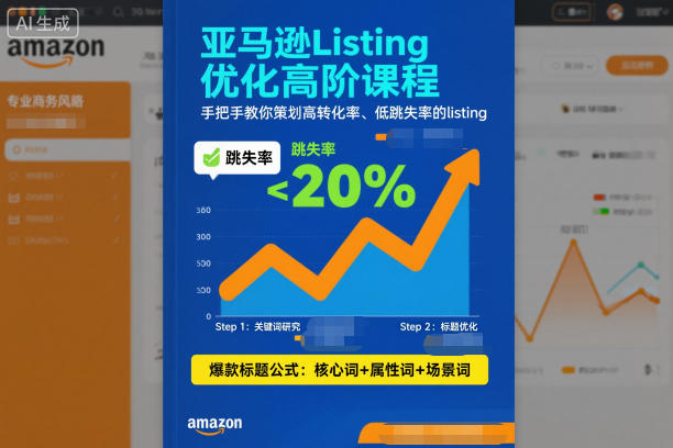 亚马逊Listing优化高阶课程，手把手教你策划高转化率、低跳失率的listing-智云网
