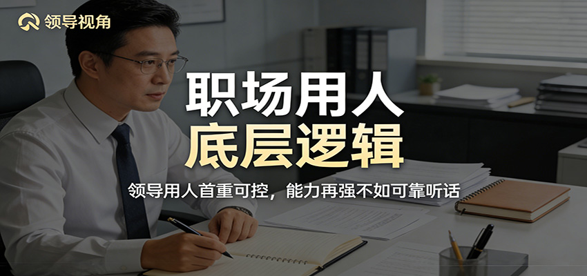 公众号付费文章：职场用人底层逻辑，领导用人首重可控，能力再强不如可靠听话-智云网