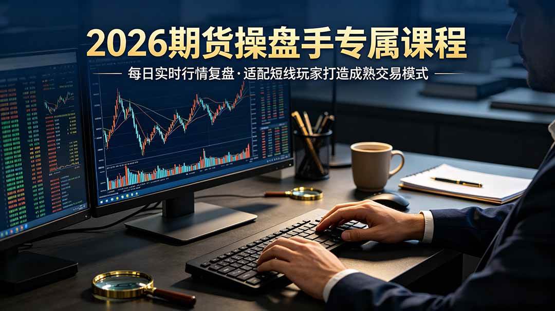 （19300期）2026期货操盘手专属课程-更新7月11，每日实时行情复盘，适配短线玩家打造成熟交易模式-智云网