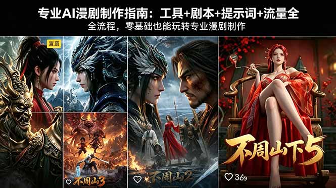 专业AI漫剧制作指南:工具+剧本+提示词+流量全流程,零基础也能玩转专业漫剧制作-智云网