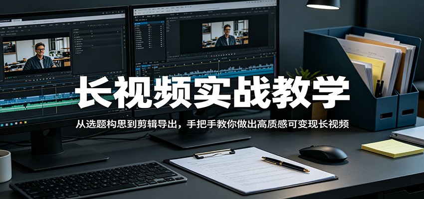 长视频实战教学,从选题构思到剪辑导出,手把手教你做出高质感可变现长视频-智云网