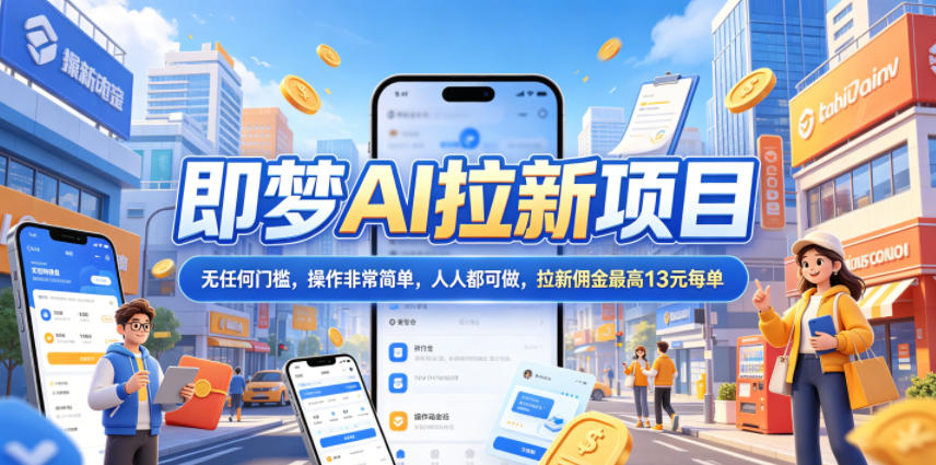 2026年即梦AI拉新项目最新玩法，无任何门槛，操作非常简单，人人都可做，拉新佣金最高13米每单（更新6月24日）-智云网