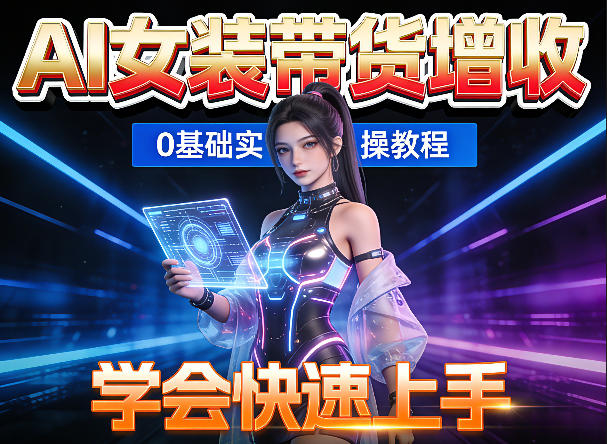 AI女装图文带货增收,零成本免费工具助力,轻松学会快速上手-智云网