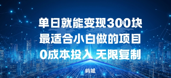 单日就能变现3张,最适合小白做的项目0成本投入,无限复制-智云网