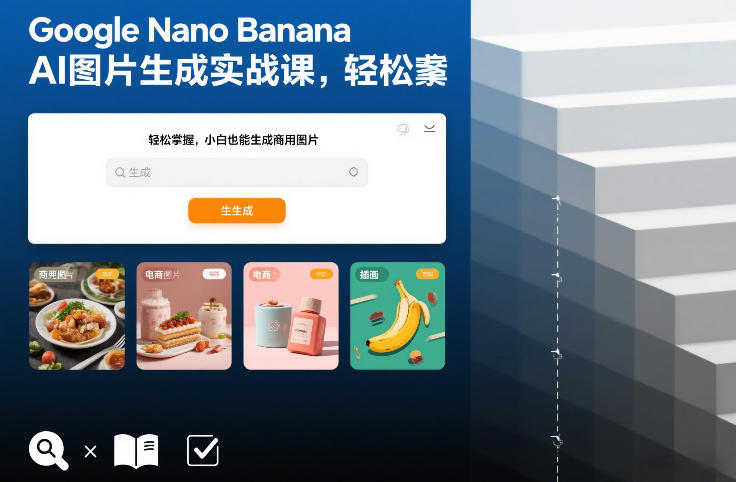 Google Nano Banana AI图片生成实战课,轻松掌握,小白也能生成商用图片-智云网