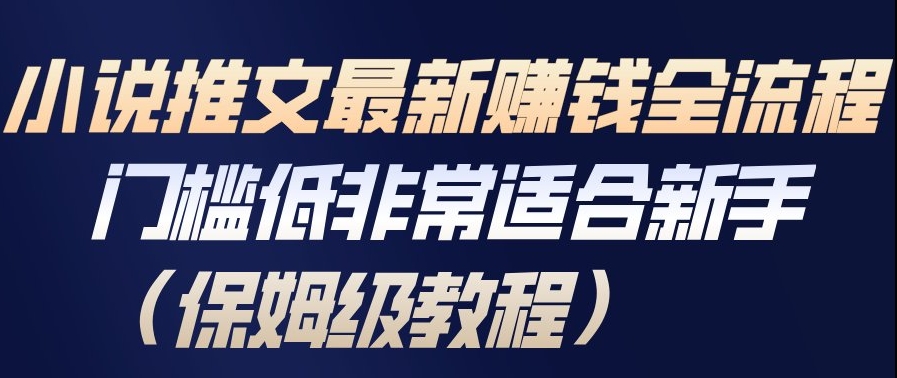 小说推文最新賺钱全流程，门槛低非常适合新手（保姆级教程）-智云网