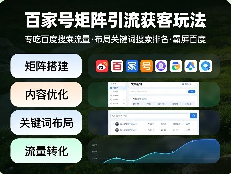 百家号矩阵引流获客玩法,专吃百度搜索流量,布局关键词搜索排名,霸屏百度-智云网