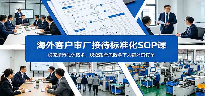 海外客户审厂接待标准化SOP课：规范接待礼仪话术，规避跑单风险拿下大额外贸订单-智云网